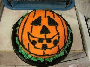 Pastel Dibujo de Calabaza